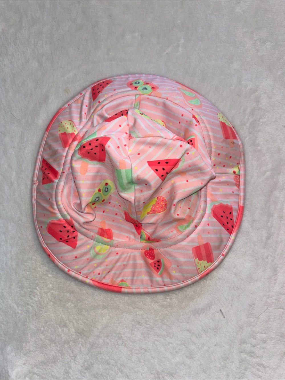 (3 for $10) Pink Fruit Print Bucket Hat